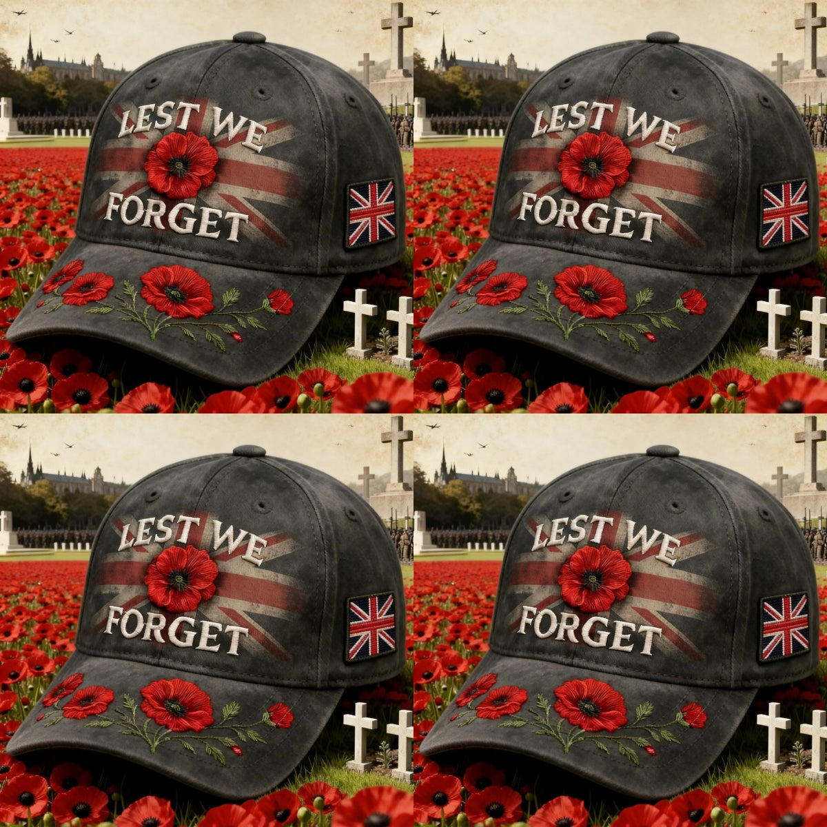 ❤️Best Gift For Father 🌺 Lest We Forget Remembrance Memorial Cap🎁Buy 2 Free Shipping