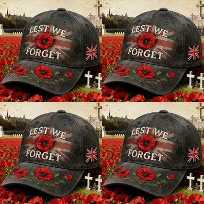 ❤️Best Gift For Father 🌺 Lest We Forget Remembrance Memorial Cap🎁Buy 2 Free Shipping
