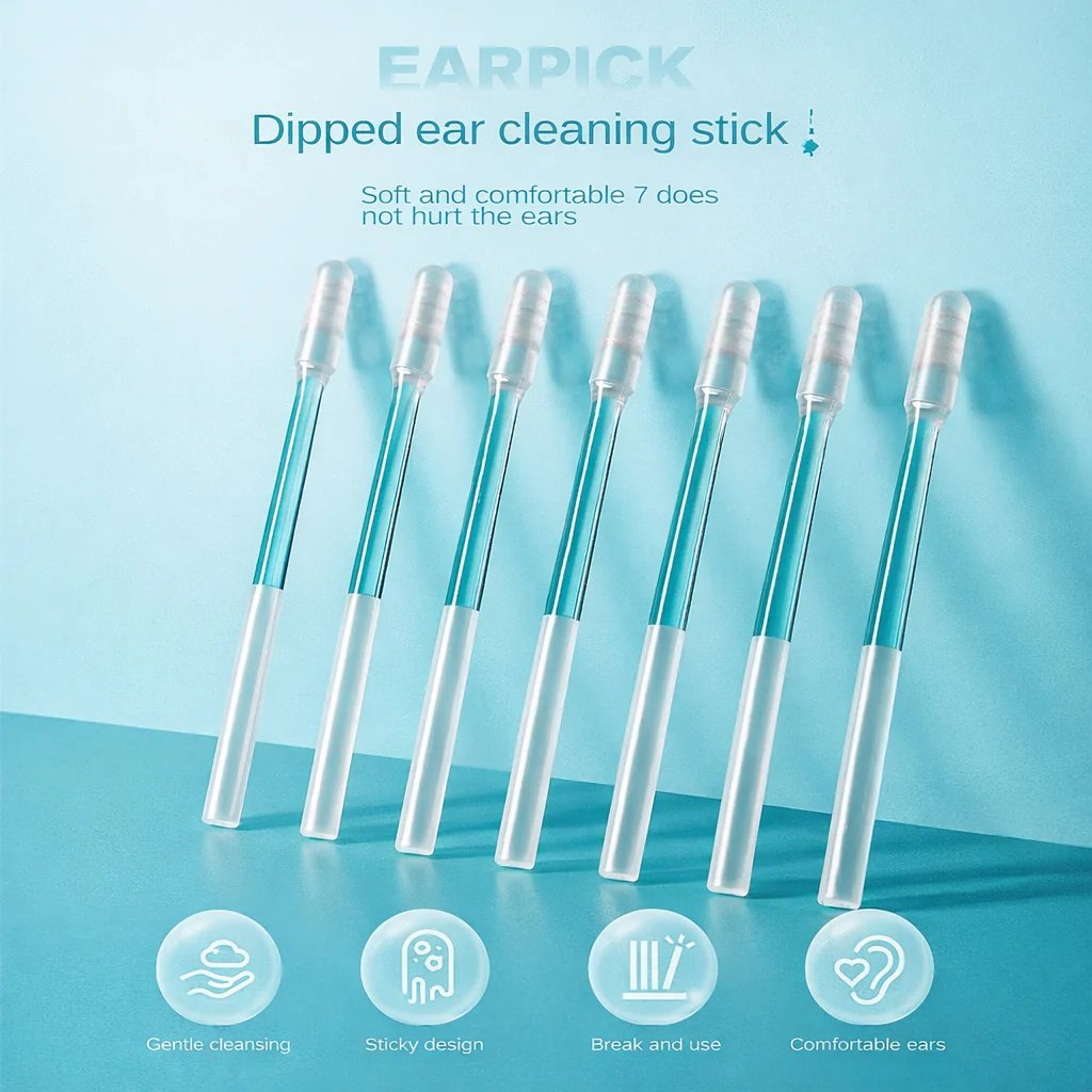 🔥Last Day 49% OFF 💦Sticky Ear Cleaning Sticks – Gentle, Visible Ear Care - A926