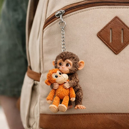 🏆Last Day 60% OFF - 🐵 3D Viral Punch Monkey Keychain with Gifts Coin💕Free Coin Gifts