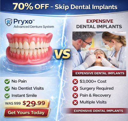 70% off! ⏰Pryxo™ Complete Dentures