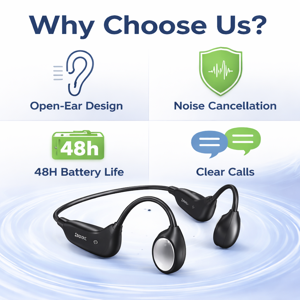 🔥 Final 2 Hours : Only Limited Stock Left🏆𝗧𝗶𝘄𝗼𝗿𝗹𝗱™ Bone Conduction Smart Hearing Headphones （Mayo Clinic Recommended）