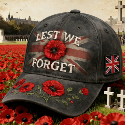❤️ Best Gift For Father 🌺 Lest We Forget Remembrance Memorial Cap